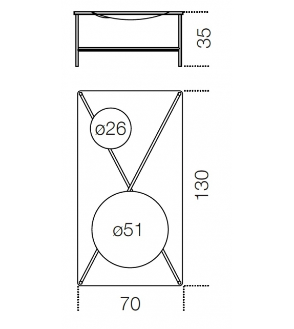 Golden Moon Gallotti&Radice Tavolino