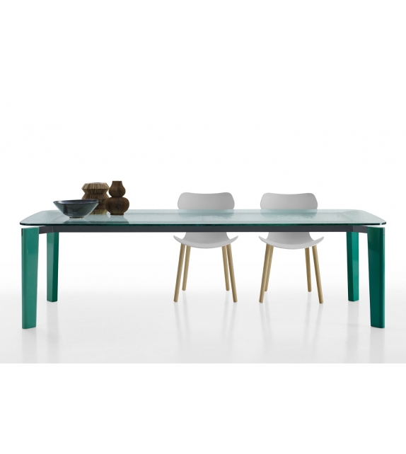 Oskar B&B Italia Table With Glass Top
