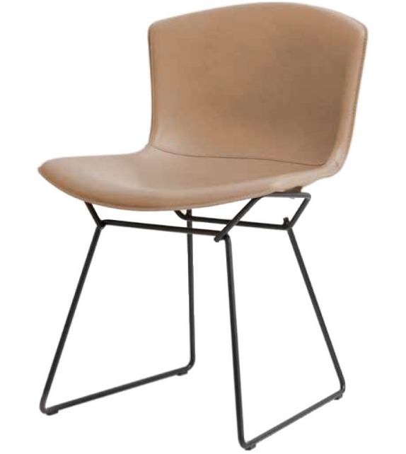 Bertoia Knoll Side Sedia in Cuoio