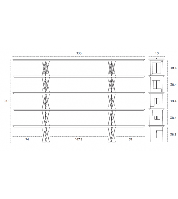 QuaDror™ 04 Horm Bookcase