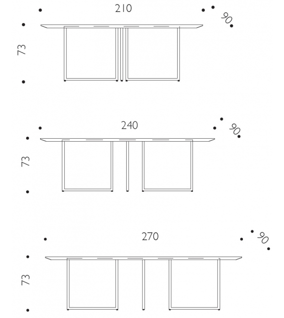 Gazelle Driade Table