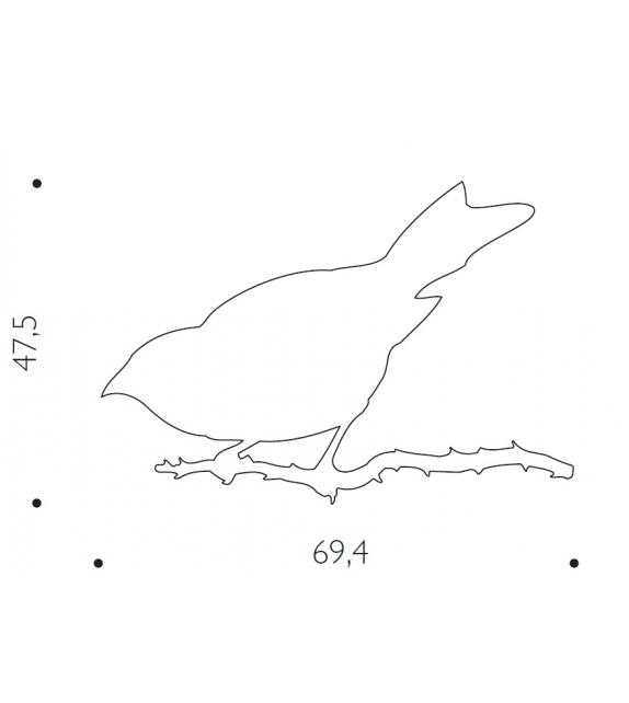Snijder Bird Driade Specchio
