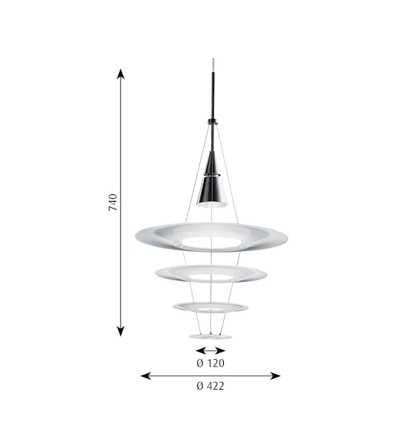 Enigma 425 Louis Poulsen Suspension Lamp