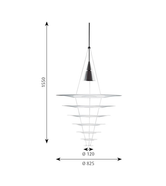Enigma 825 Louis Poulsen Suspension Lamp
