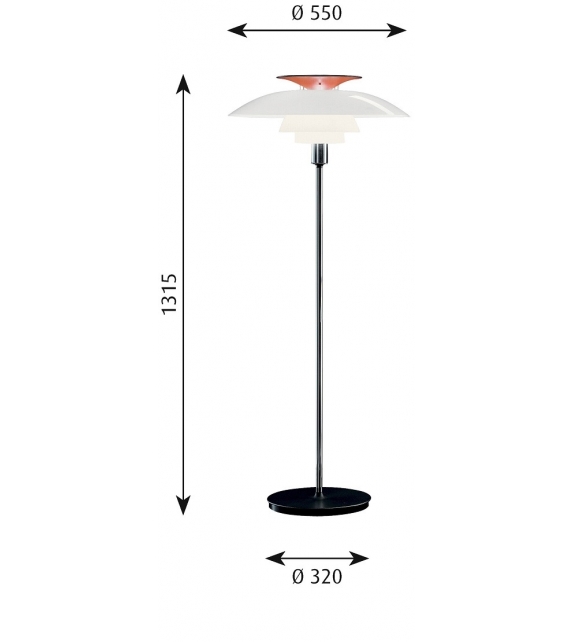 PH 80 Louis Poulsen Floor Lamp
