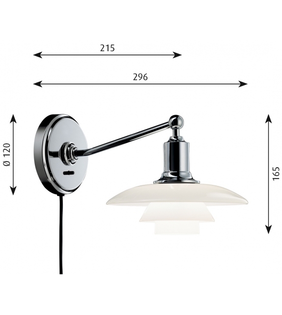 PH 2/1 Louis Poulsen Wall Lamp