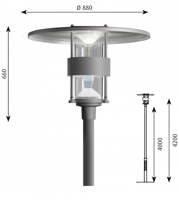 Albertslund Maxi Louis Poulsen Lampadaire