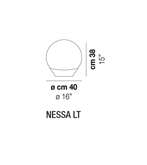 Nessa LT Vistosi Lámpara de Mesa