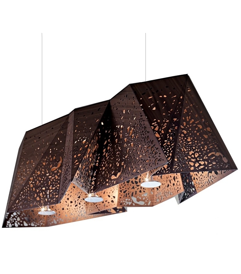 Plywood Chandelier Horm Ceiling Lamp