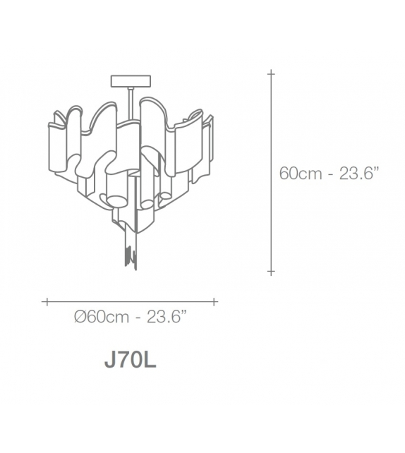 Stream Terzani Lámpara de Techo