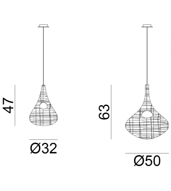 Spin Gervasoni Lámpara De Suspensión