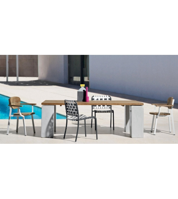 InOut Gervasoni Tavolo con Piedi in Ceramica