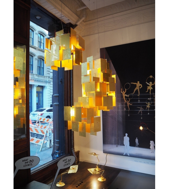 1000 Karat Blau Ingo Maurer Hängeleuchte