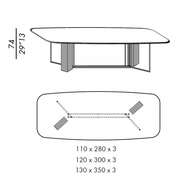 Plinto Biscuit Y2W Meridiani Table