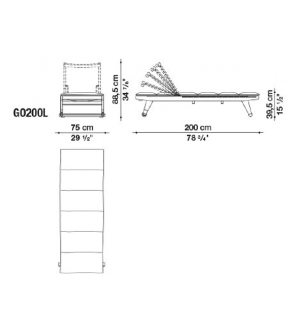 Gio B&B Italia Bain de Soleil Outdoor