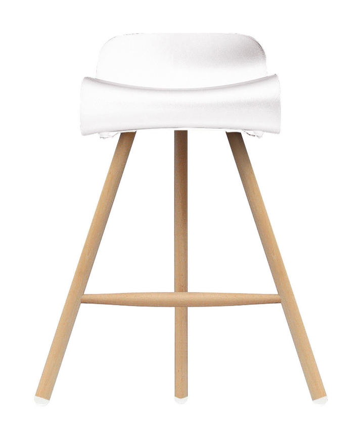 BCN Kristalia Stool with Wooden Base - Miliashop