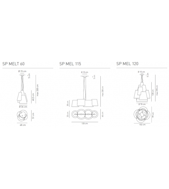 Melting Pot Axo Light Suspension Lamp