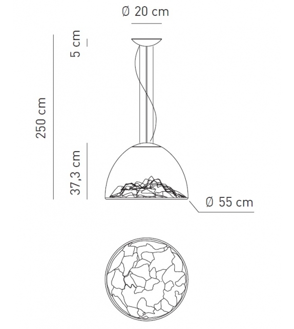 Mountain View Axo Light Suspension Lamp