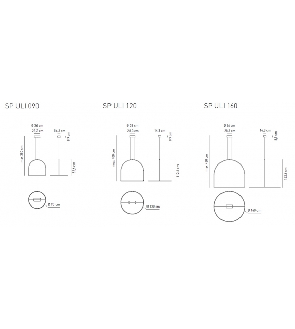 U-Light Axo Light Lampada a Sospensione