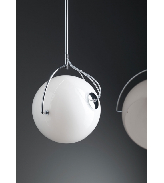 Beluga White D57 Fabbian Suspension Lamp