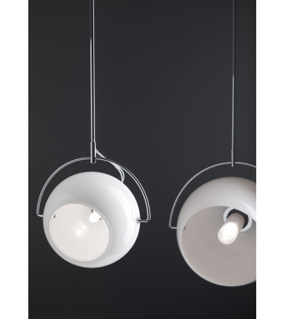 Beluga White D57 Fabbian Suspension Lamp