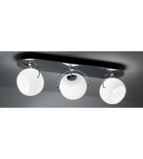 Beluga White D57 Fabbian Decken/Wandleuchte
