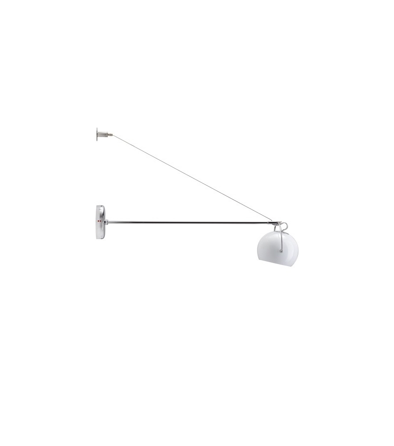 Beluga White D57 Fabbian Wall Lamp