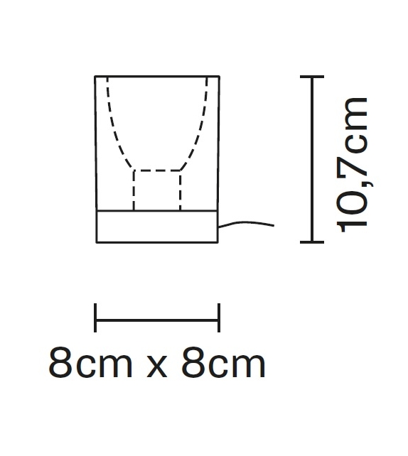 Cubetto D28 Fabbian Tischleuchte