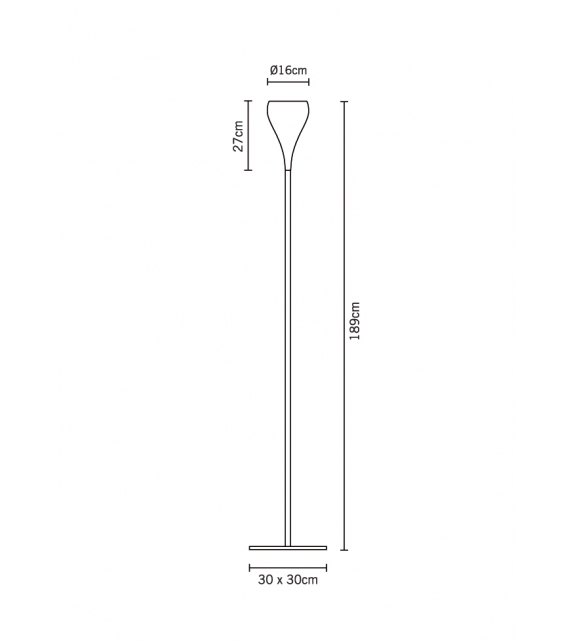 Bijou D75 Fabbian Lampada da Terra