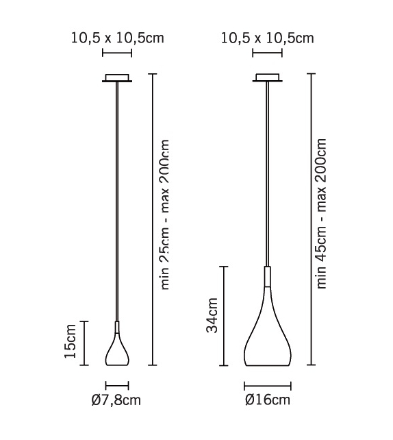 Bijou D75 Fabbian Lámpara de Suspensión