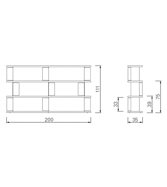 Paris ClassiCon Modulares Bücherregal