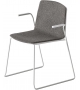 Rama Kristalia Upholstered Chair with Slide Frame & Armrests