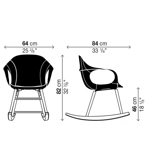 Elephant Kristalia Upholstery Rocking Chair