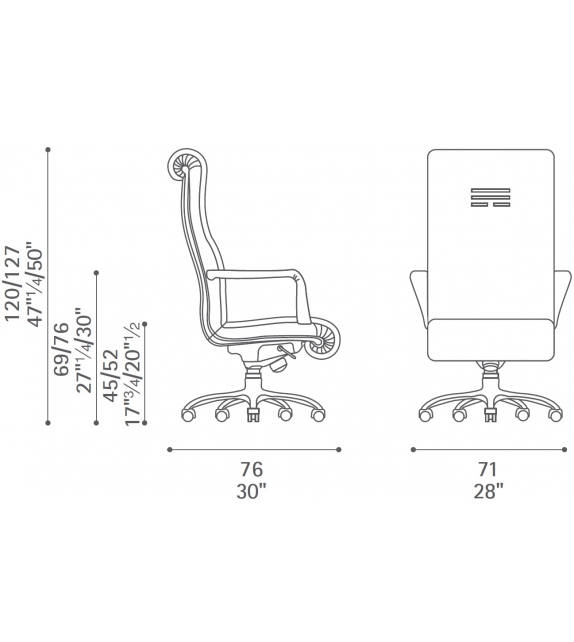 Forum President Poltrona Frau Fauteuil