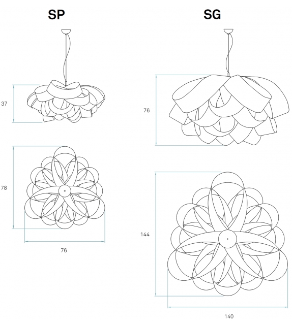 Agatha LZF Lampada a Sospensione