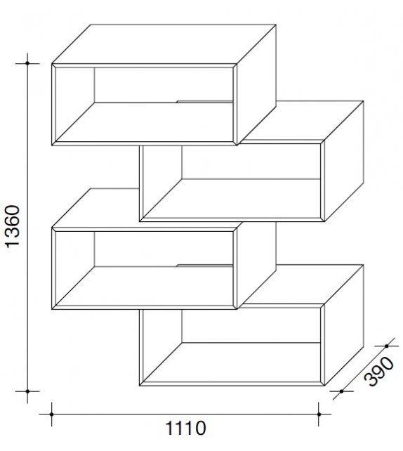 ZigZag Lema Bücherregal
