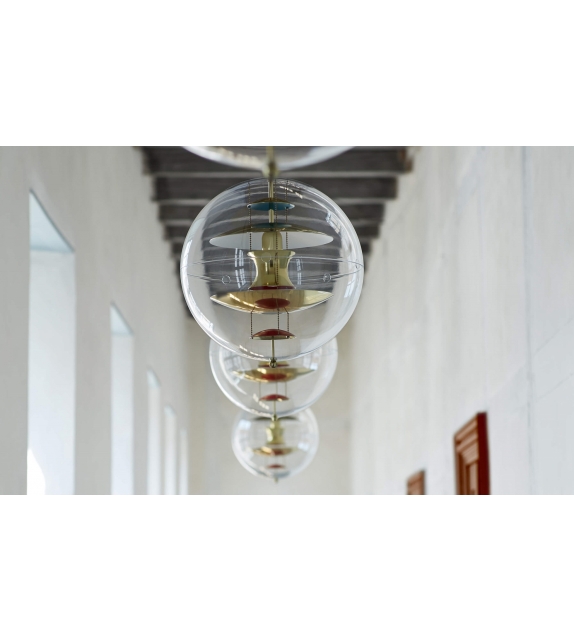 Vp Globe Brass Verpan Lámpara de Suspensión