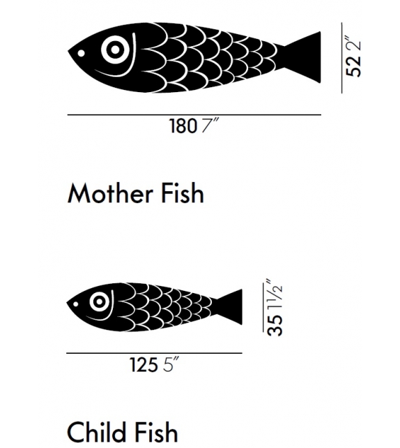 Pesce Mamma e Figlio Wooden Dolls Vitra