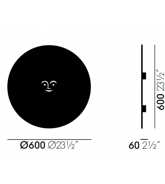 Metal Wall Relief Sun Vitra Decorazione