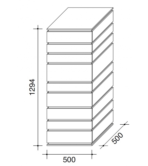 Nine Lema Chest of Drawers