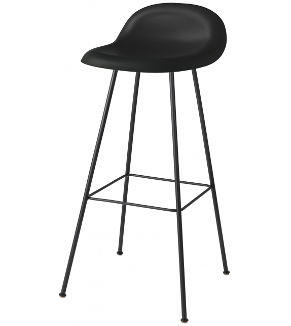 3D Gubi Stool with Metal Base