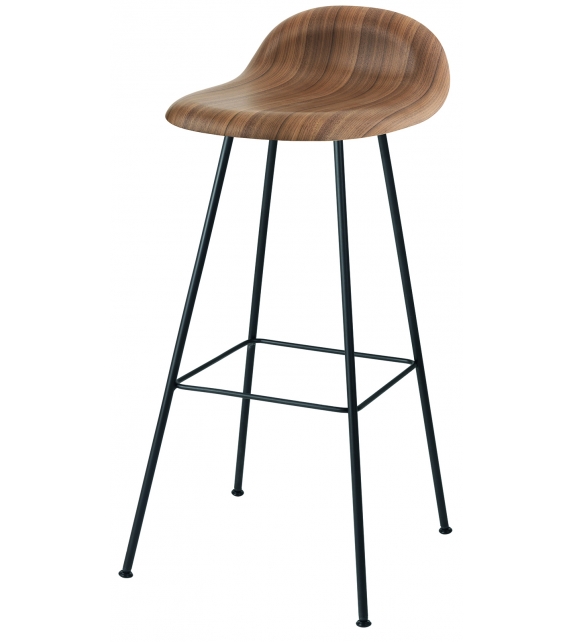 3D Gubi Tabouret avec Base Métallique