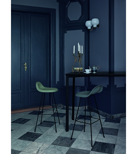 3D Gubi Tabouret avec Base Métallique