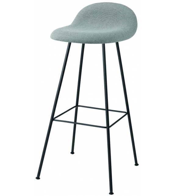 3D Gubi Polster Hocker mit Metallfuß