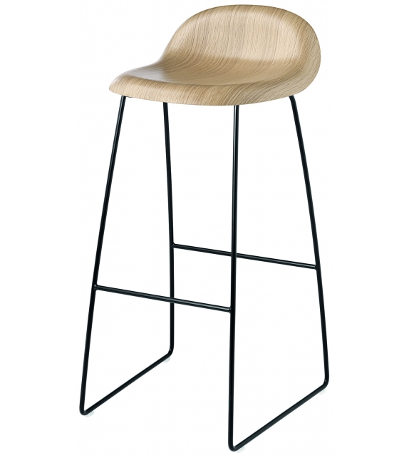 3D Gubi Sgabello su Slitta