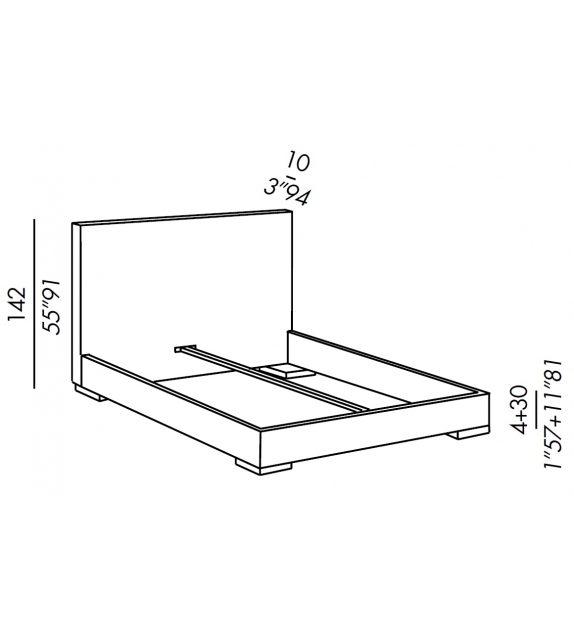 Bardò Due Meridiani Bed