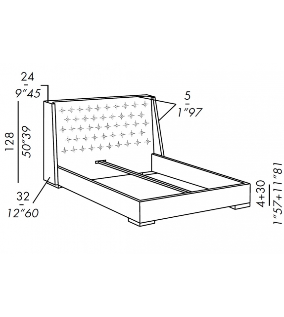 Turman Low Meridiani Bed