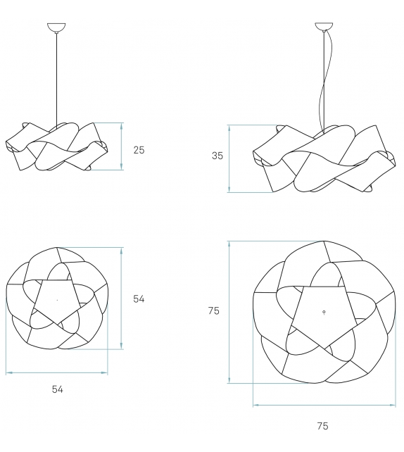 Swirl LZF Lámpara de Suspensión