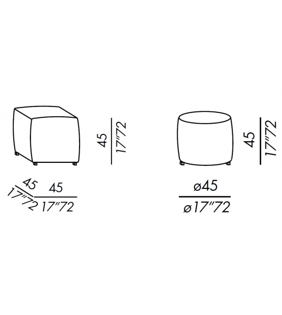 Charlot Meridiani Pouf