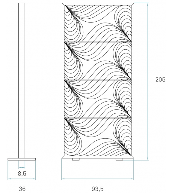 Groove LZF Wandschirm
